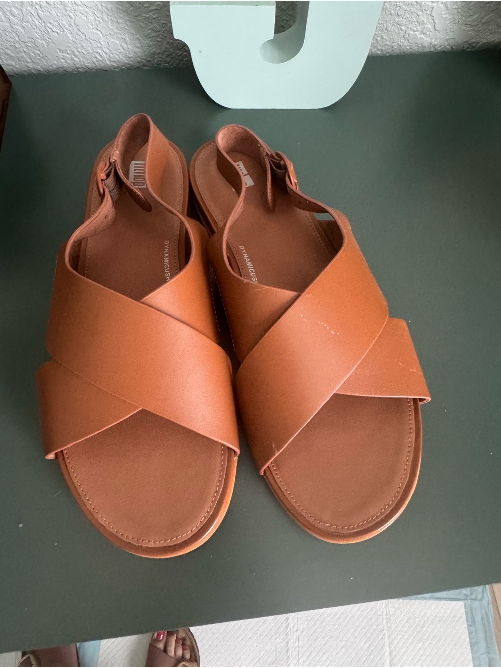 Fitflop Tan Crisscross Slingback Sandals